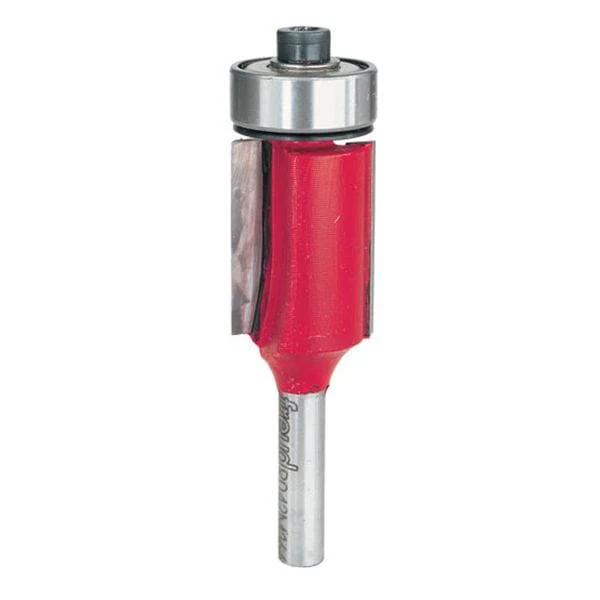 Flush Trim Router Bit - Shank:1/4" - Diameter:7/8" - Cutting Length:1"